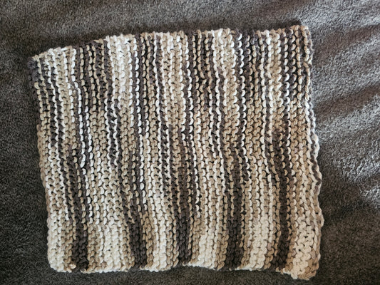 Hand knitted washcloth